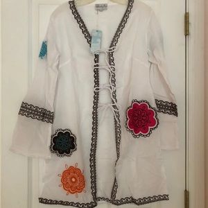 MudPie Embroidered Floral Coverup